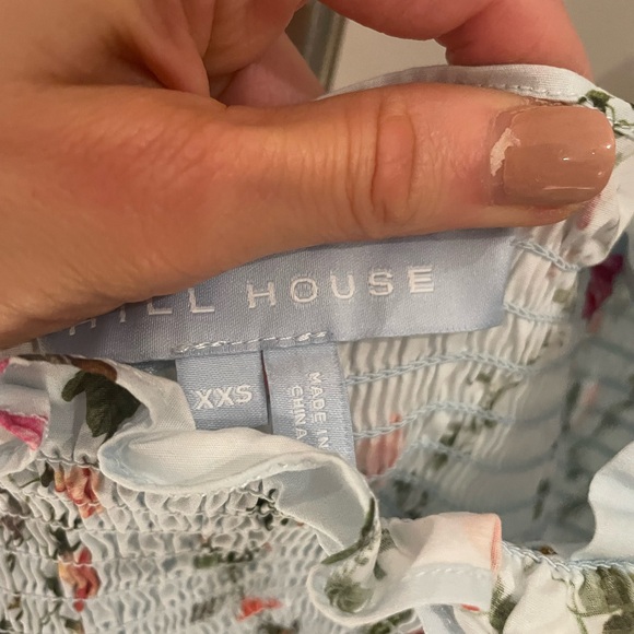 Hill House Women’s Elizabeth Nap Dress in Pond Floral Poplin Sz XXS - Picture 2 of 4